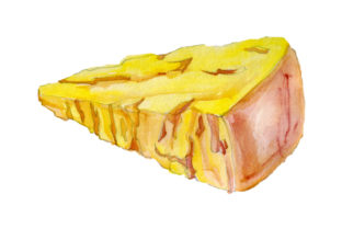 Parmigiano Reggiano Cheese in Watercolor Style for Food Amp & Handmade Creations