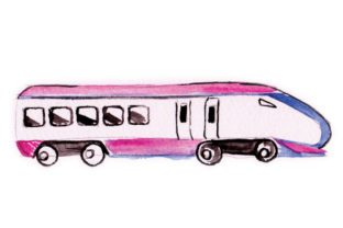 Train in Watercolor: A Versatile Design Asset for Travel Branding