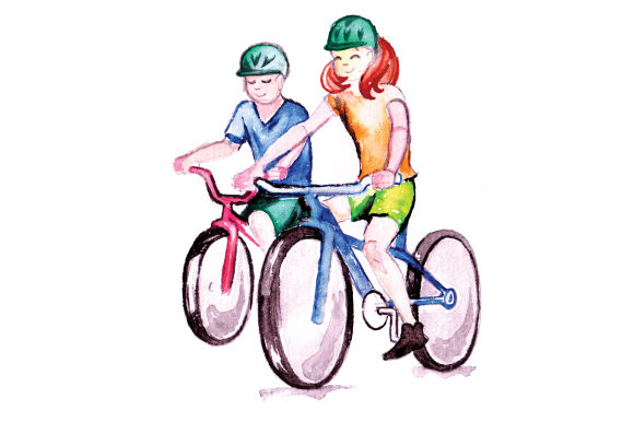Watercolor Bicycles for Kids: A Design Asset Review