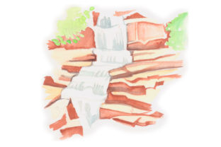 Watercolor Waterfall: A Versatile Design Asset for Nature Amp Creations