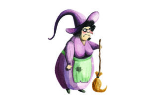 Witch in Watercolor – A Thoughtful Halloween Embroidery Design